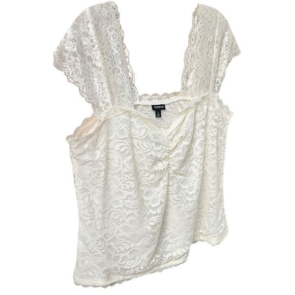 TORRID STRETCHβLACE Sweetheart Cinch Front Top Plus Size 2X - Picture 4 of 16